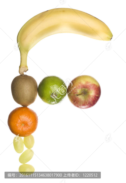 水果做成的字母
