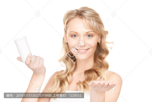 年輕女人的藥丸