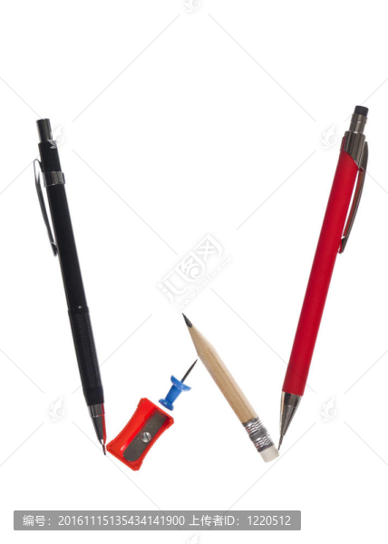 由辦公用品做成的信