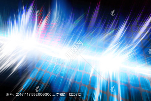 發(fā)光的音頻波形