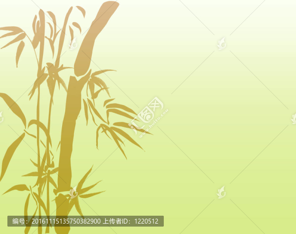 自然竹明信片