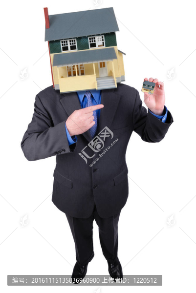 有房子頭的商人