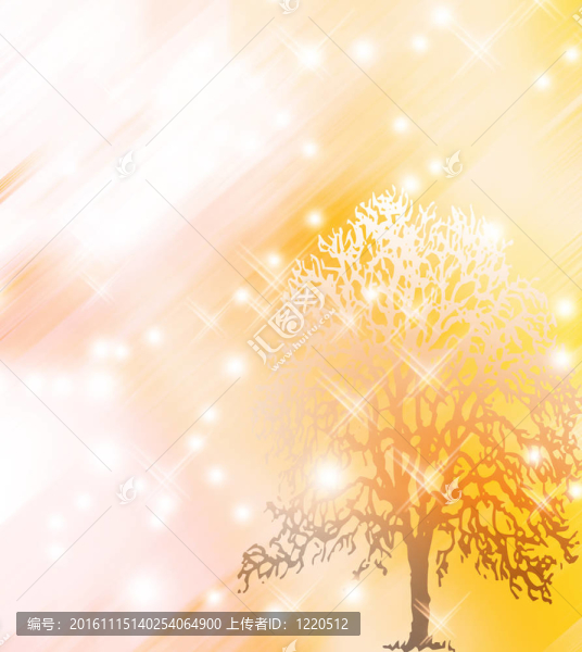 抽象樹與雪海報(bào)