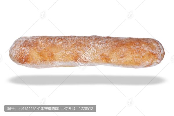 夾面包孤立在白色背景。