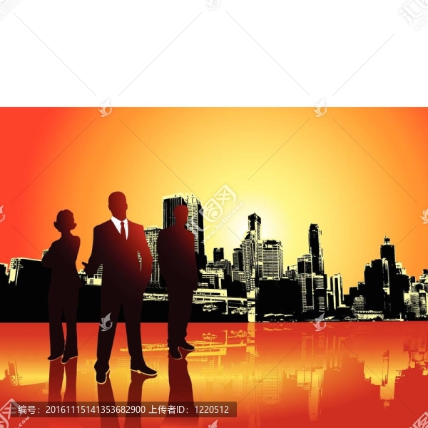 具有城市背景的公司或商業(yè)團(tuán)隊(duì)