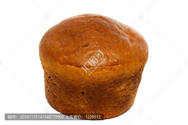 白色背景上的隔離面包