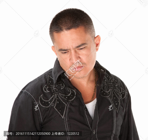 悲傷的Hispanic,Man