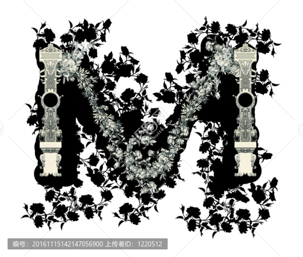 字母M.