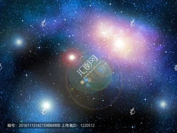 星空的深太空云翳和銀河