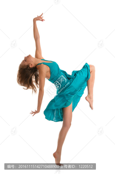 跳舞美麗的年輕女人