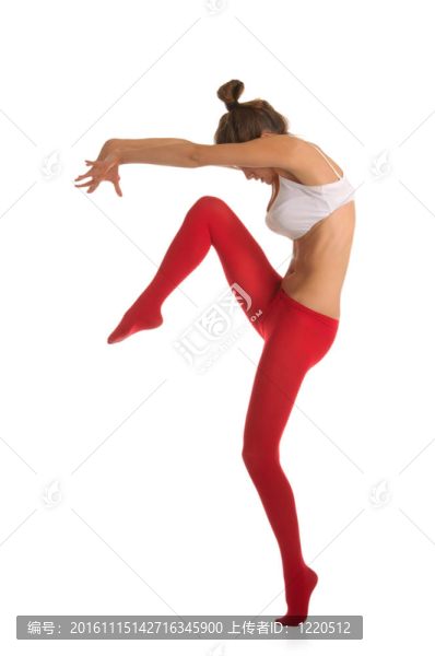 跳舞美麗的年輕女人