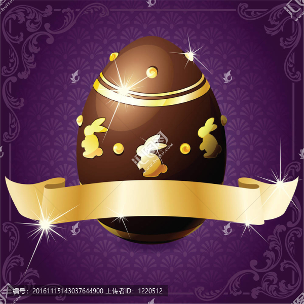 優(yōu)雅的旗幟與巧克力蛋