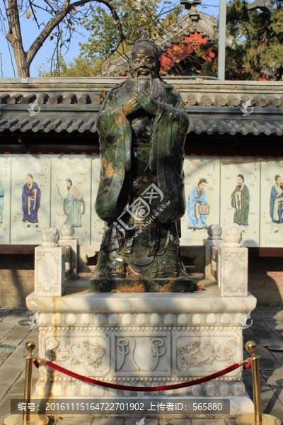 孔廟,孔子,塑像