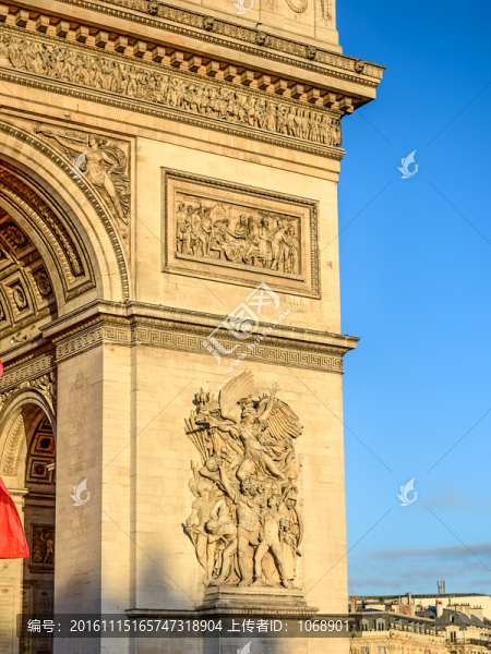 凱旋門,出征浮雕