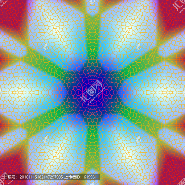 色塊拼花圖案,無分層