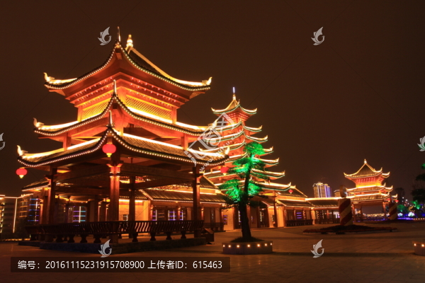 古建筑夜景