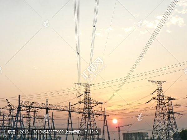 電廠高壓送電塔