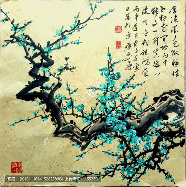 中國畫梅花