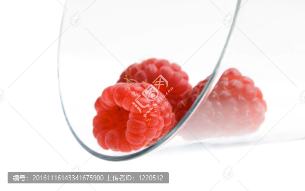 漿果莓在酒杯