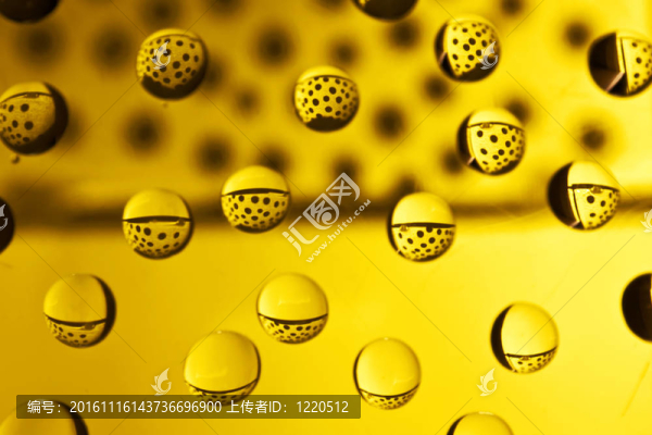 黃色的水滴