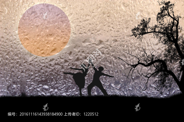 夫婦舞蹈背景