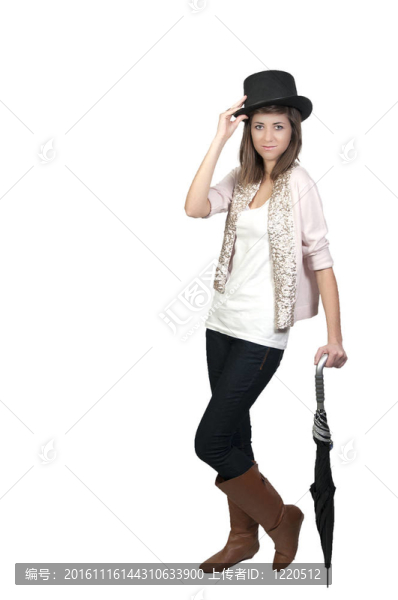 戴頂帽子的女人