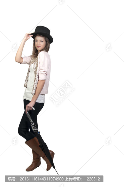 戴頂帽子的女人