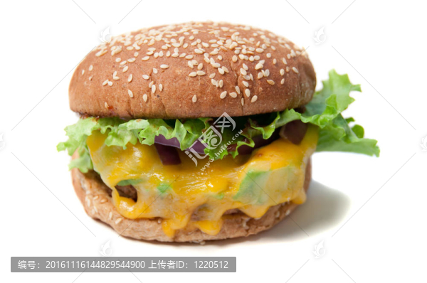 素食漢堡和奶酪