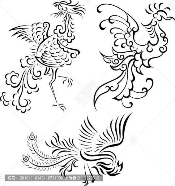部落鳥插圖