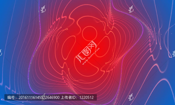 藍(lán)色和紅色的抽象背景。淡入淡出效果