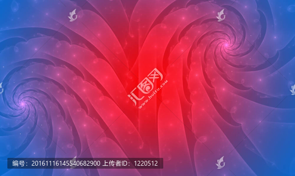 藍色和紅色的抽象背景。淡入淡出效果