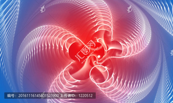 藍色和紅色的抽象背景。淡入淡出效果