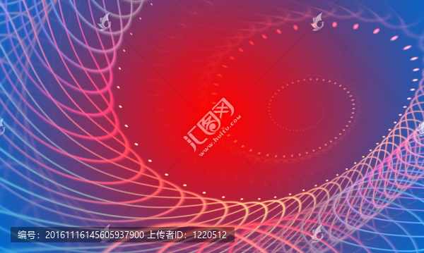 藍色和紅色的抽象背景。淡入淡出效果