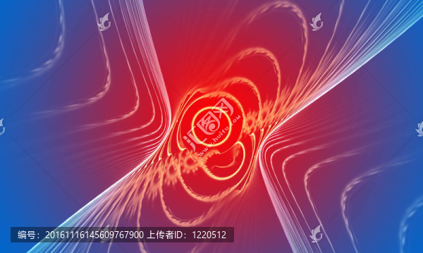 藍(lán)色和紅色的抽象背景。淡入淡出效果
