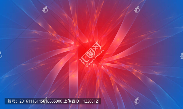 藍(lán)色和紅色的抽象背景。淡入淡出效果