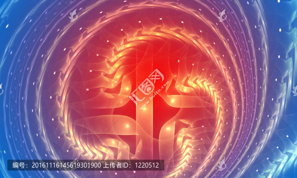 藍(lán)色和紅色的抽象背景。淡入淡出效果