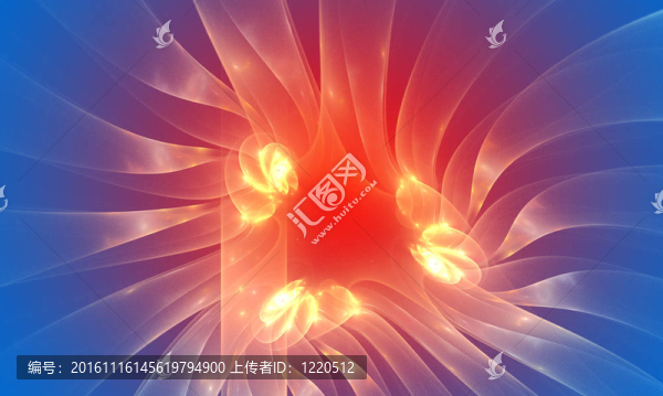 藍色和紅色的抽象背景。淡入淡出效果