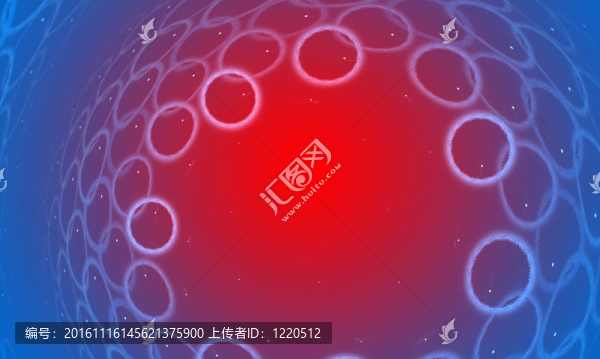 藍(lán)色和紅色的抽象背景。淡入淡出效果