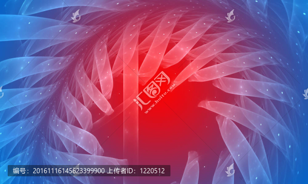 藍(lán)色和紅色的抽象背景。淡入淡出效果