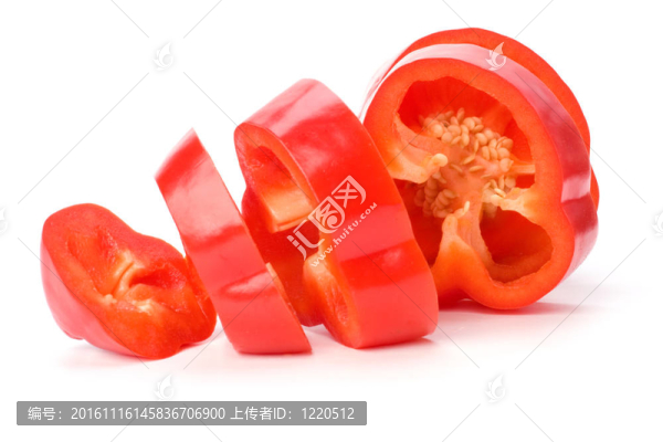 白背景甜椒-匯圖網(wǎng) www.fosd68.com 白背景甜椒