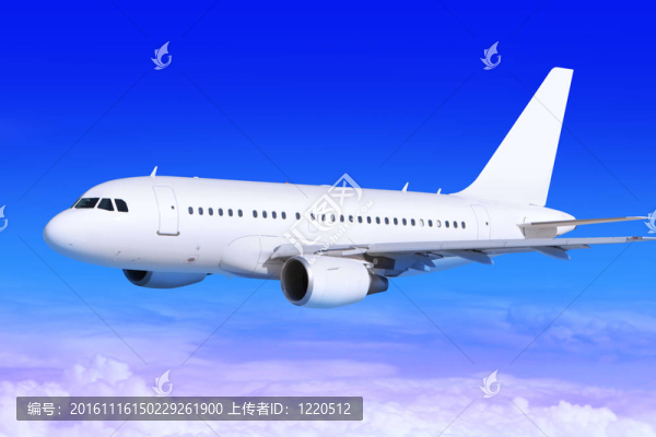 飛機(jī)在天空中降落