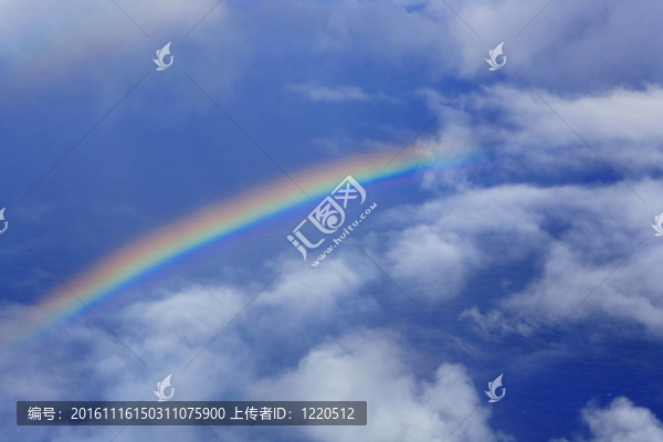 天空中的真正的彩虹