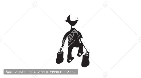 從購物回來的人