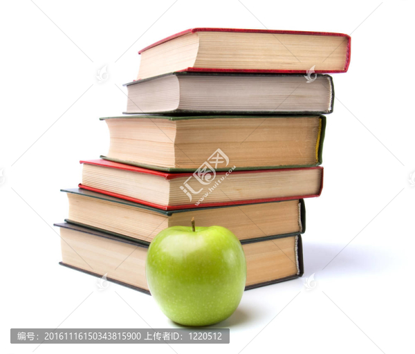 白色背景蘋果隔離書庫