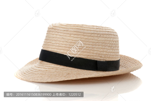 草帽與黑絲帶