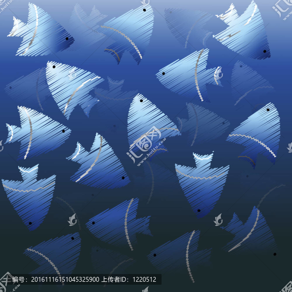 背景藍魚