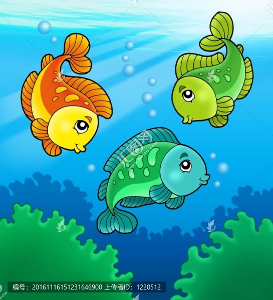 三只可愛(ài)的淡水魚(yú)
