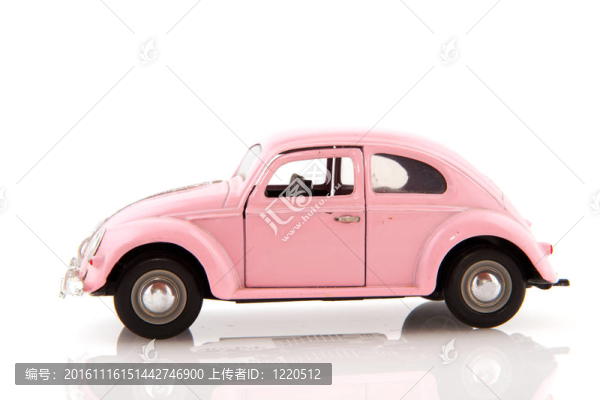 粉紅色的車
