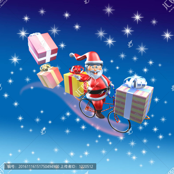 圣誕老人的自行車-匯圖網(wǎng) www.fosd68.com 圣誕老人的自行車