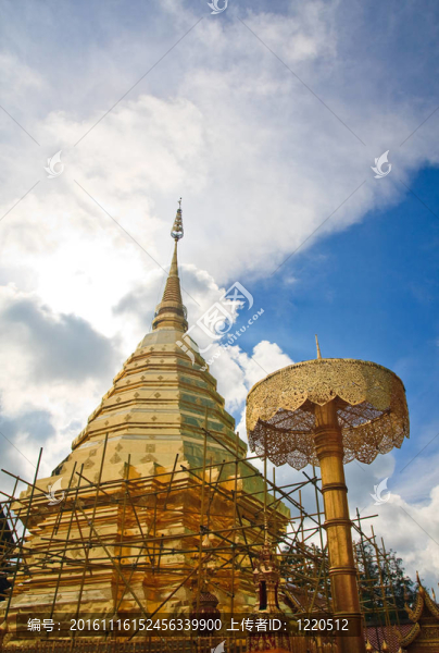 Wat,Doi,Suthep黃金寶塔